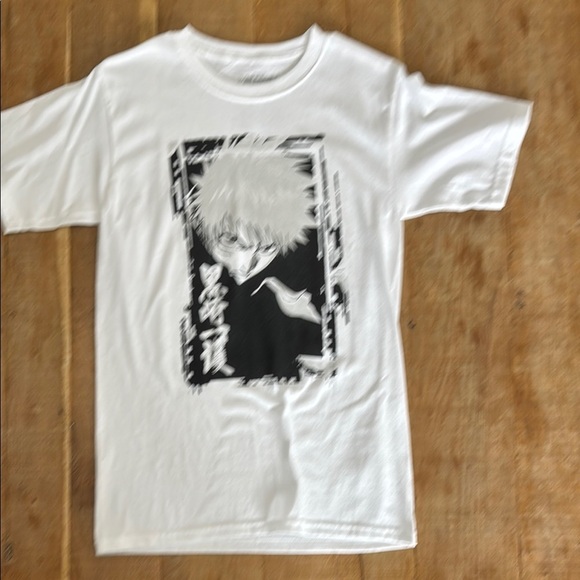 Spencer's White and Black Graphic Short Sleeve Tee NWOT - Picture 1 of 3